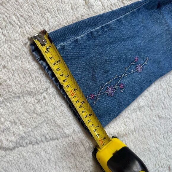 Vintage 90s Osh Kosh B’gosh Kids Floral Embroidered Jeans - Picture 8 of 8